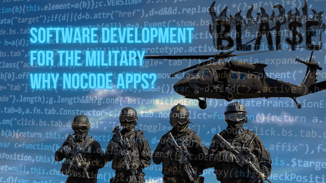 Software Development for the Military: Why NoCode Apps? - YouTube