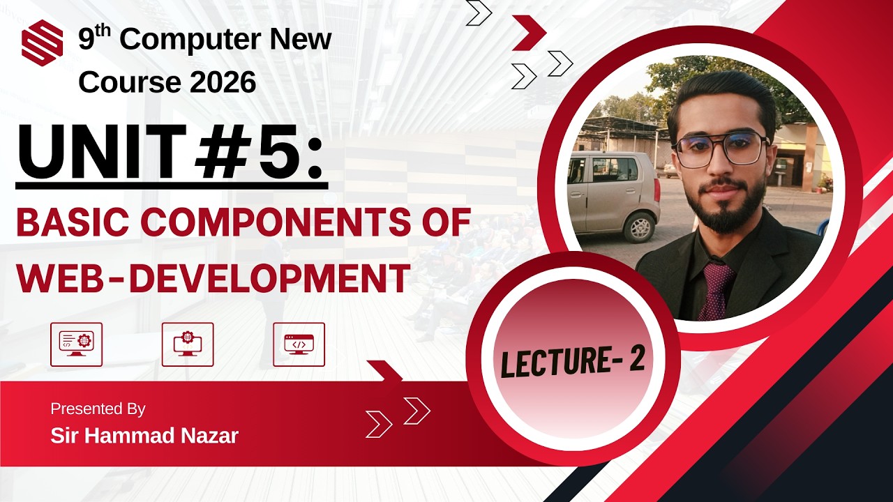 Basic Components of Web Development | 9th Computer - Chapter 5 - Lec 2 ...