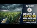 PMD Weather Alert April 5 to 9 Wheat Crop Advisory JQ Global Agriculture محکمہ موسمیات الرٹ 5 تا 9 ا