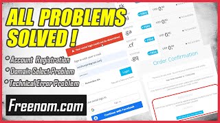 [SOLVED] Freenom domain not available | Freenom account registration | Freenom Technical error