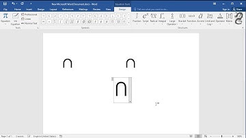 How to type intersection symbol in Word
