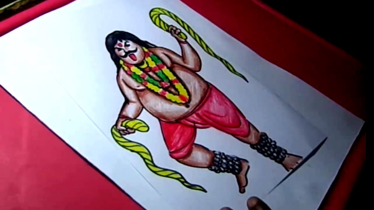 happy bonalu |Bonalu drawing |easy bonalu drawing |Telangana festival bonalu  - YouTube