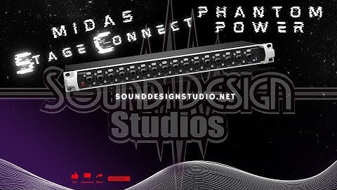 Wing and stageconnect and phantom power