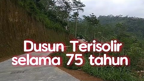 pembangunan jalan dusun sebagai pendukung Desa Wisata Binangun Watumalang
