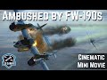 P-38 Lightning Fighters Ambushed by German FW-190s! Cinematic Historic Mini-Movie - IL2 Sturmovik