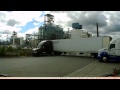 Truck driver gives up backing a semi + jackknife!