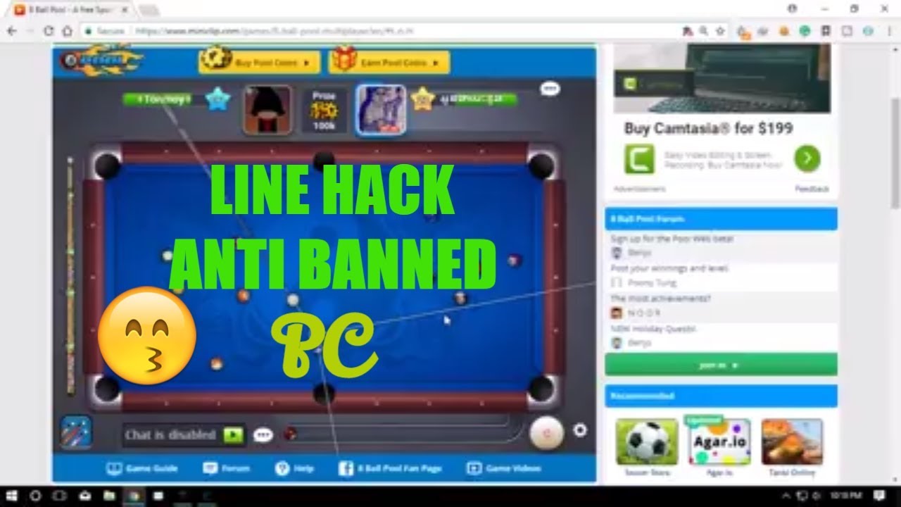 ||8 BALL POOL LONG LINE ANTI BANNED PC VERSION USE CHEAT ENGINE||