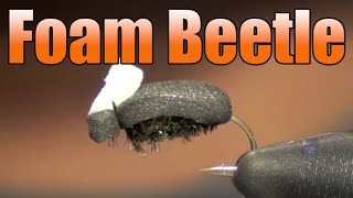 Foam Beetle Fly Tying - Great Small Creek Dry Fly For Cutthroat and Brook Trout