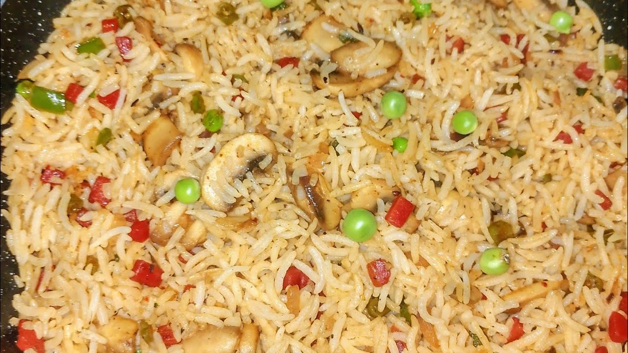 Shiev Rice Matar mushroom fried rice #food #season @Shiv-vedRasoi1 - YouTube