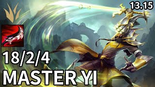 Master Yi Jungle vs Diana - EUW Master | Patch 13.15