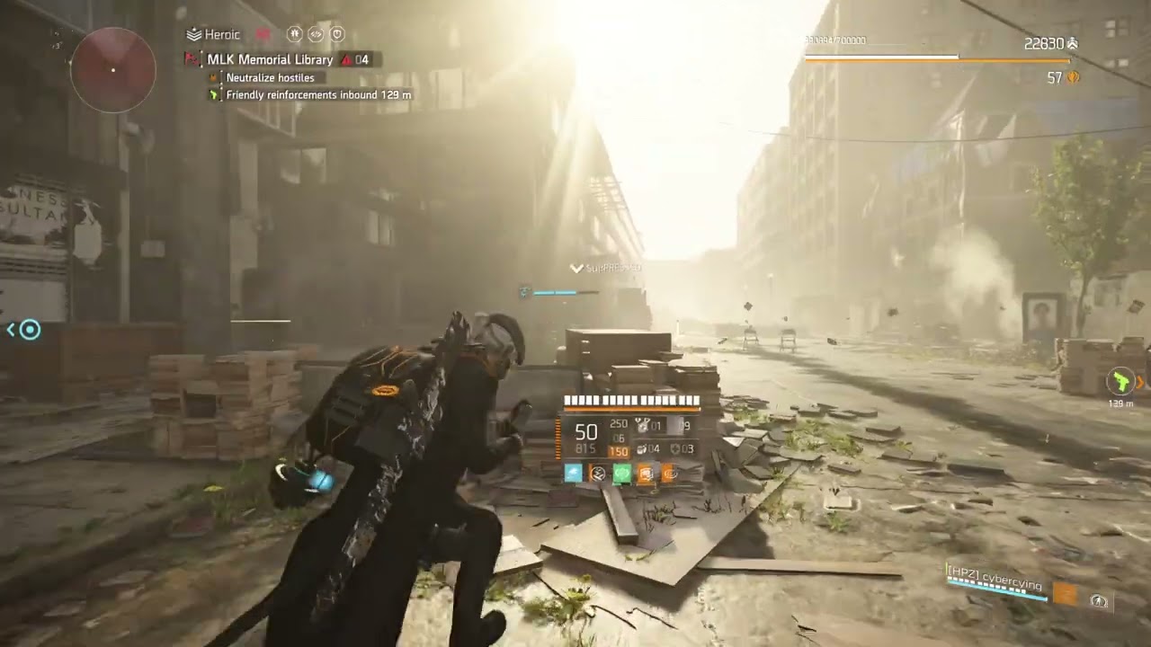 The Division 2 without Reticle and Damage Numbers + Golden Bullet Global Event Gameplay
