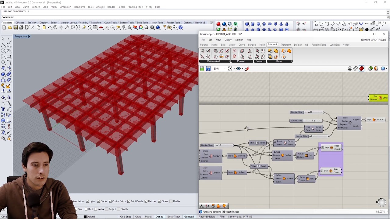 Grasshopper Architectural Trellis Part 8