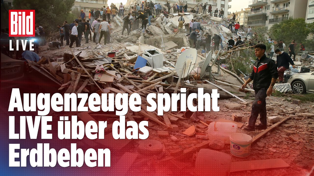 ? Tsunami-Alarm im Mittelmeer: Augenzeuge spricht LIVE über das Erdbeben in Izmir - YouTube