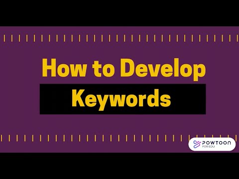 How to Develop Keywords