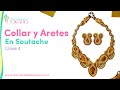 CLASE 4 MINI CURSO DE COLLARES EN SOUTACHE | Collar y Aretes con Cristales | Emprender desde Casa