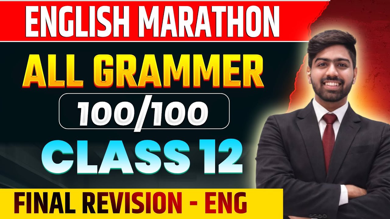 ENGLISH Grammer Complete Revision | Class 12th Board Exam 2026