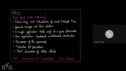 Spherical Astronomy - Part 1