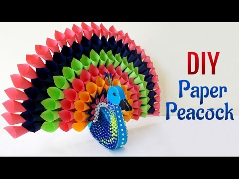 DIY Paper Craft Projects How To Make Multicolored Peacock DIY Paper Craft Projects How To Make Multicolored Peacock