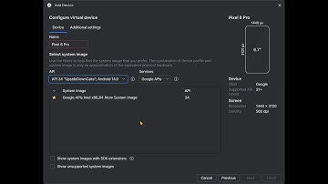 Add and Create a System Image for Android Studio