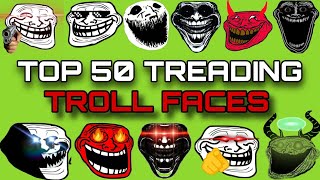 TOP 50 TRENDING TROLL FACES IN GREEN SCREEN | LIOR EXPLAINER #trollface