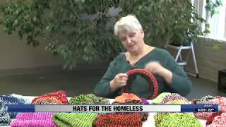 Sue Sherman makes hats to help the homeless in Lincoln, Jan  31, 2019