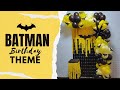 Diy paper batman logo for batman theme party