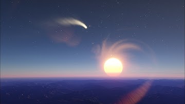 Comet in sky timelapse: Space Engine #43