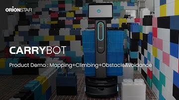 CarryBot Demo: Mapping+Climbing+Obstacle Avoidance