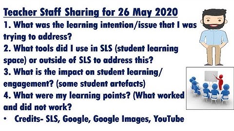 Sharing Ideas with fellow Educators for Home Based Learning, Video Making and Student Learning Space