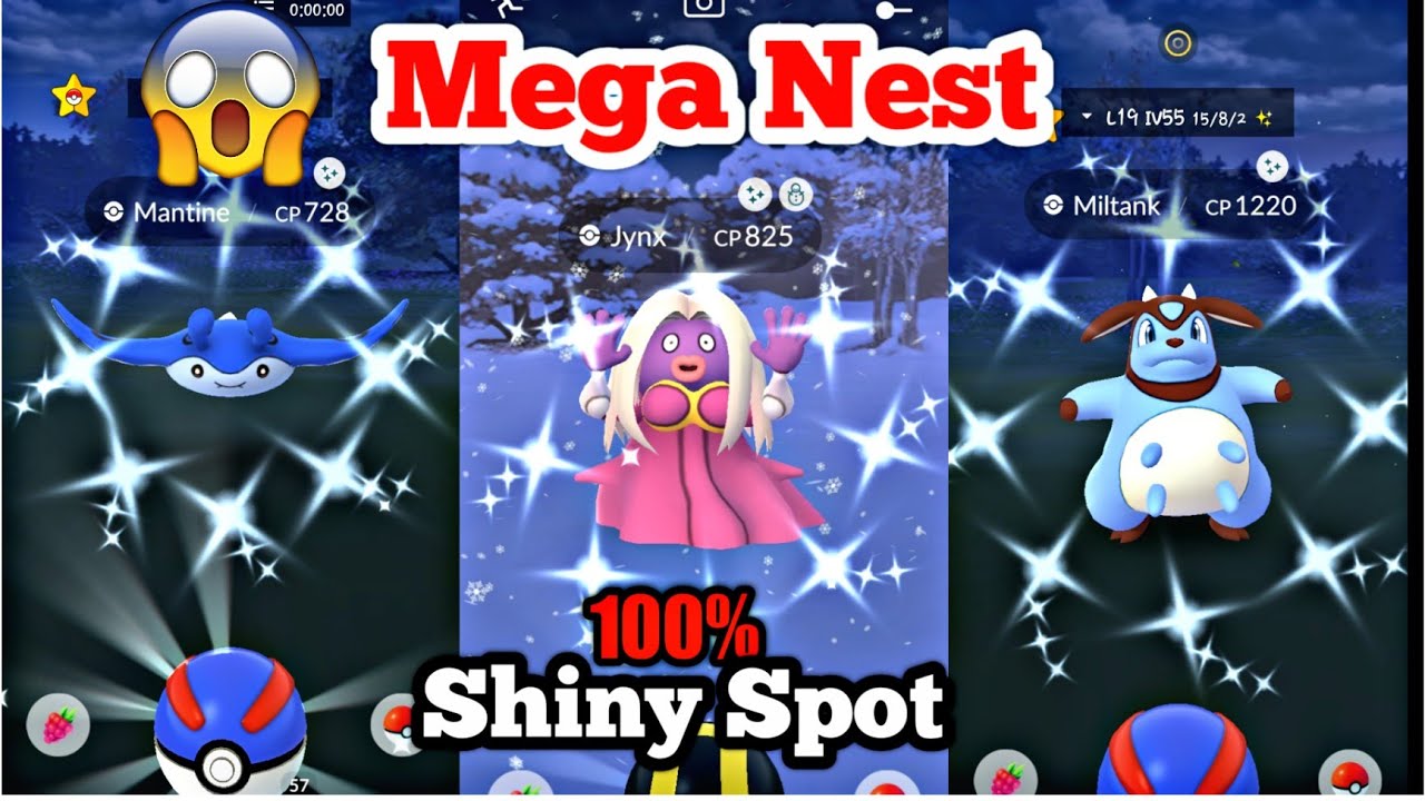 top 3 Mega Nest in pokemon go world ...100%shiny spot -how to catch shiny pokemon? tips &tricks.....