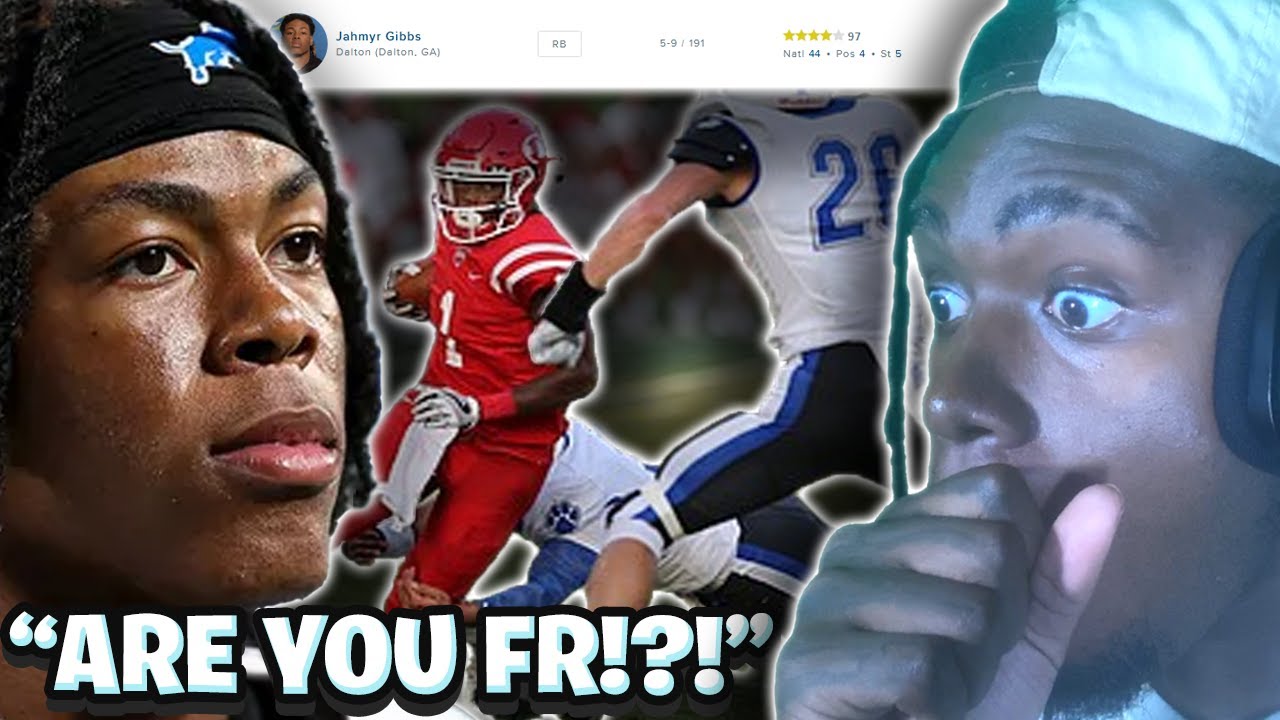 How TF is Jahmyr Gibbs moving at WARP SPEED in HS?!