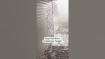 Huge hail storm on nebraska,USA on 11 Aug 2025