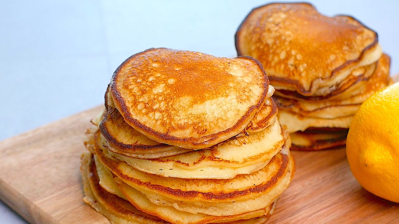 Zitronen-Ricotta-Pfannkuchen | Dicke und sehr schmackhaft