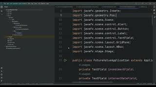 CPRO 1221 (Fall 2023): Building a Future Value Calculator in JavaFx
