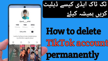 How to delete Tiktok account permanently[tiktok account delete kaise kary] pashto video in 2022