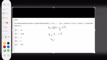 In a certain sequence, the term xn is given by the formula xn=2∗x(n−1)−1/2∗x(n−2) for all n≥2. If...
