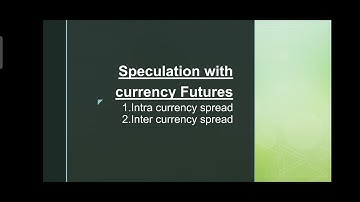 Speculation with currency futures