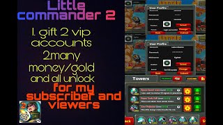 Little commander 2 mod (gift 2 vip accounts Many money and gold all unlock) screenshot 2