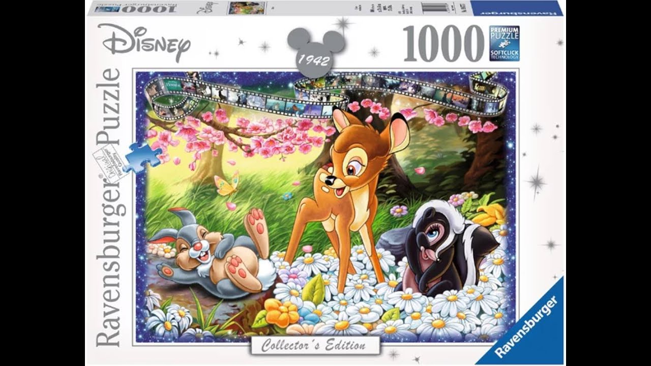 Time lapse 1000 pieces puzzle from Ravensburger - YouTube