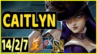 CHALLENGER ADC 10CSPM Gameplay - Caitlyn vs Lucian | 14/2/7
