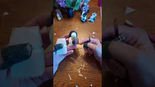 Carving an canadian goose ornament