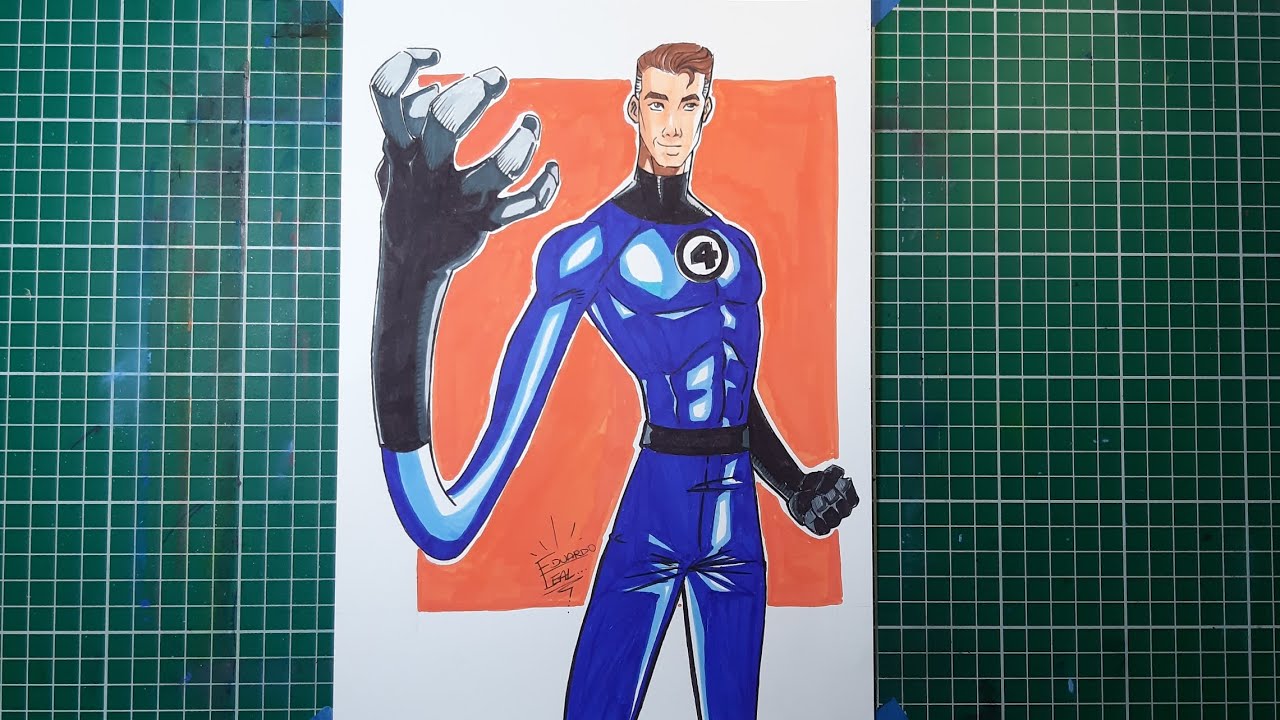 Speed Draw 'REED RICHARD' - SR. FANTÁSTICO (Personagem do Quarteto ...