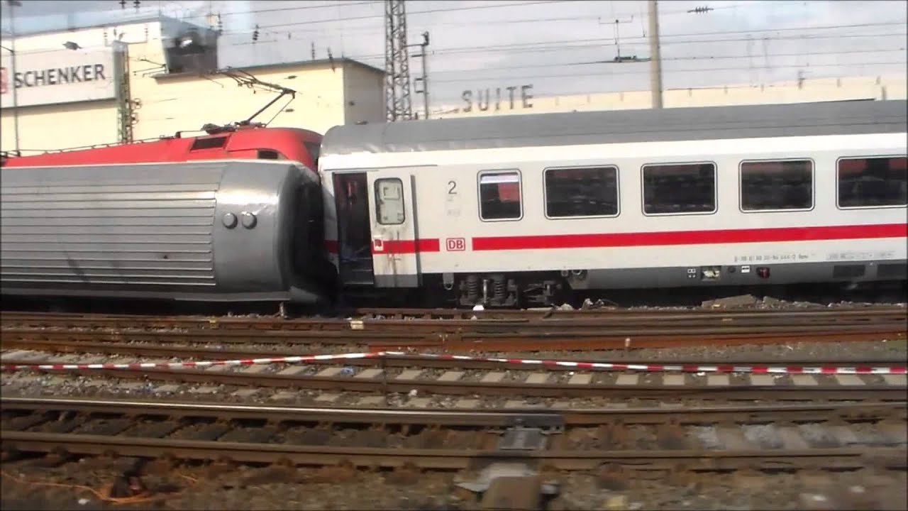 Train-Crash in Mannheim Hauptbahnhof 01.08.2014