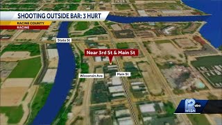 Three shot near Racine bar
