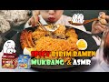 ASMR MUKBANG│불비빔면&삼겹살&비빔밀면&소세지&블루베리│HOT Spicy Bibim Noodles & Pork Belly & Sausage & Blueberry Juice