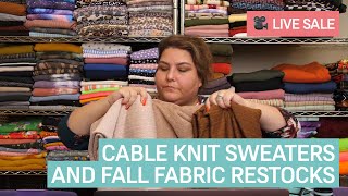 Cable Knit Sweaters, Fall Fabric Restock & New Rewards Program - OLGA’S CLOSET LIVE
