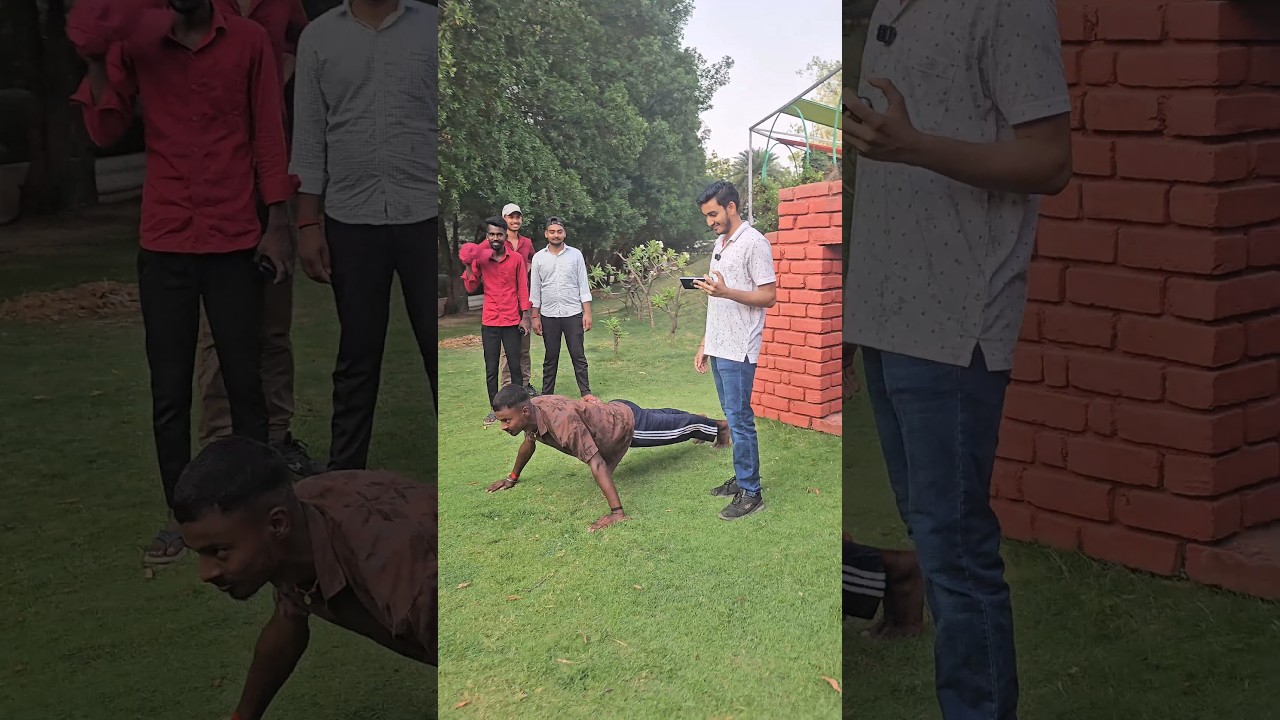20 Push-ups In 30 Second And Win 500rs Cash #funny #challenge #moneychallenge #pushups #shorts