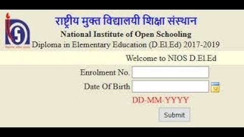 NIOS DELED 506 507 result 2019 declared: Check Now || Bangala