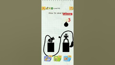 #Draw 2 Save:Stick Man Puzzles  Level 93 Answer very easy tips#