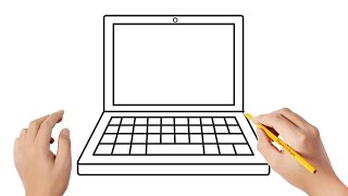 Cómo dibujar una computadora portátil | Dibujos sencillos Cómo dibujar una computadora portátil | Dibujos sencillos